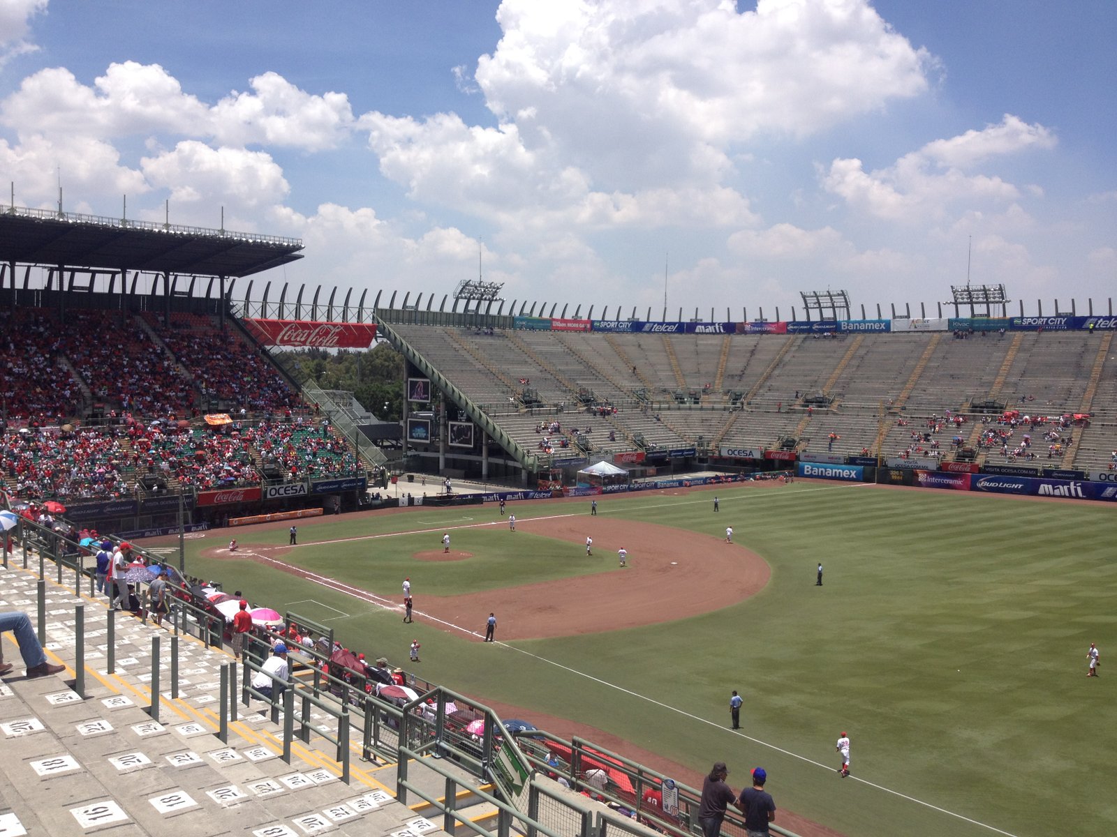 Vista del Foro Sol en la Ciudad de México, hoy Estadio GNP Seguros