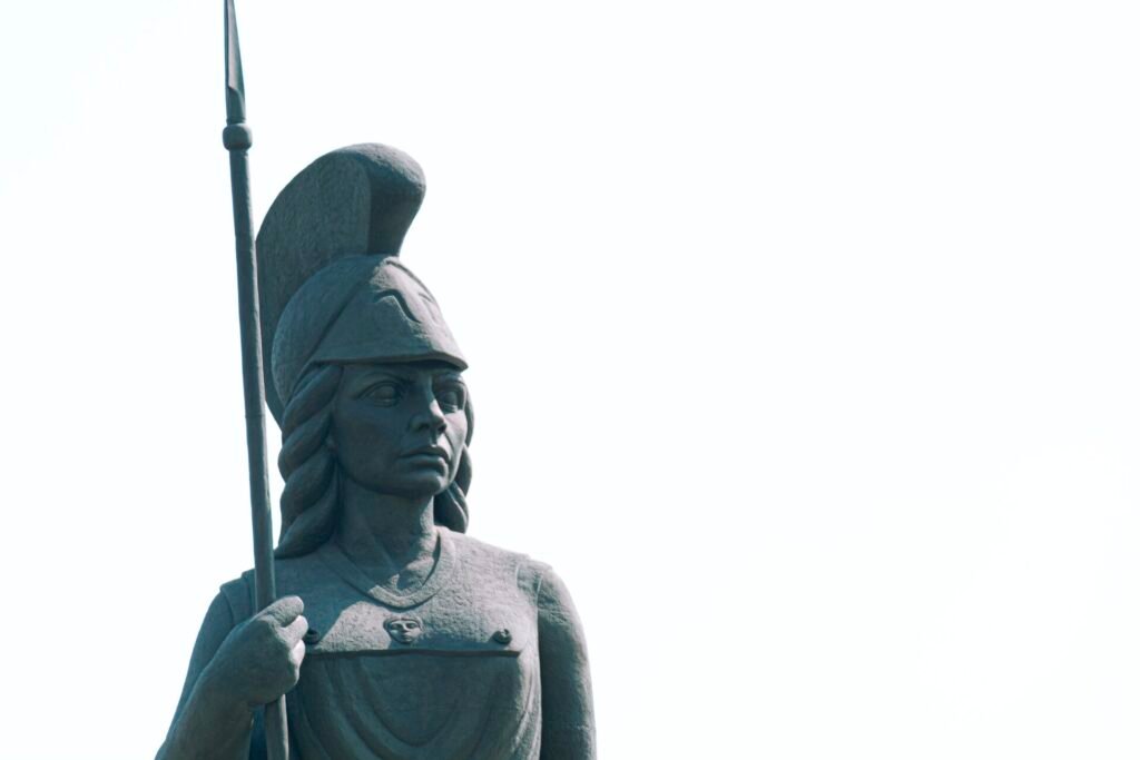 Escultura de la Minerva en la glorieta del mismo nombre en Guadalajara
