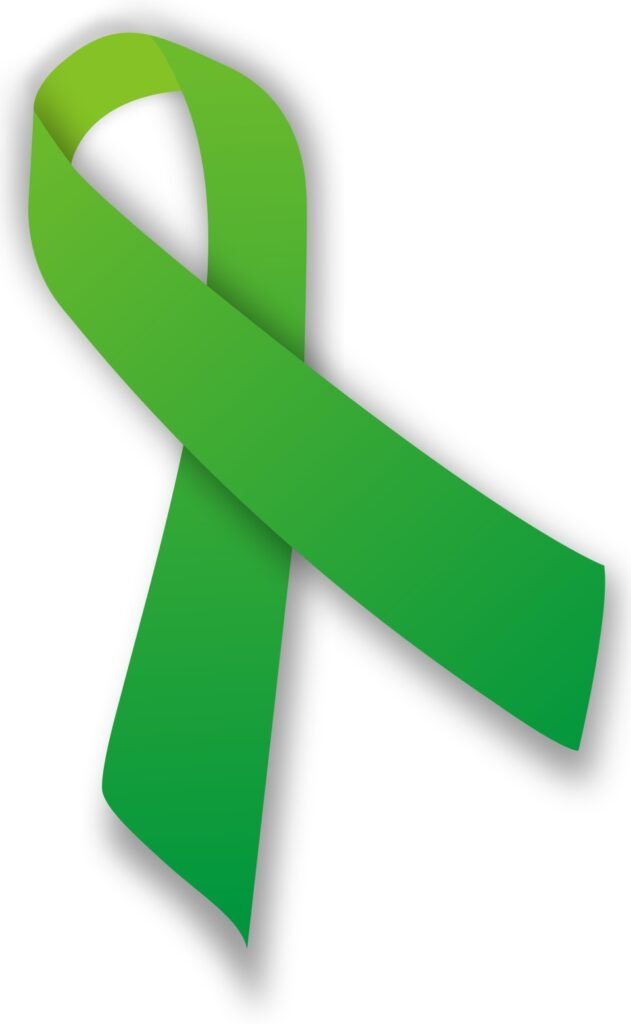 Lazo verde, símbolo de la concientización sobre la salud mental