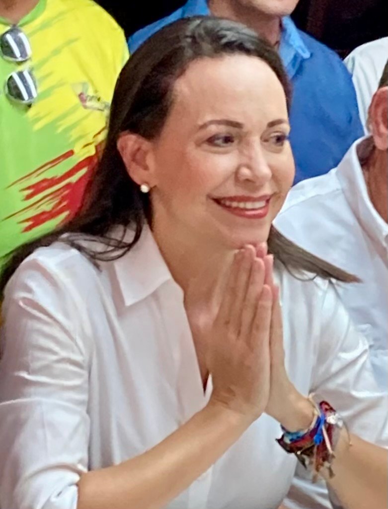 Retrato de María Corina Machado en 2023