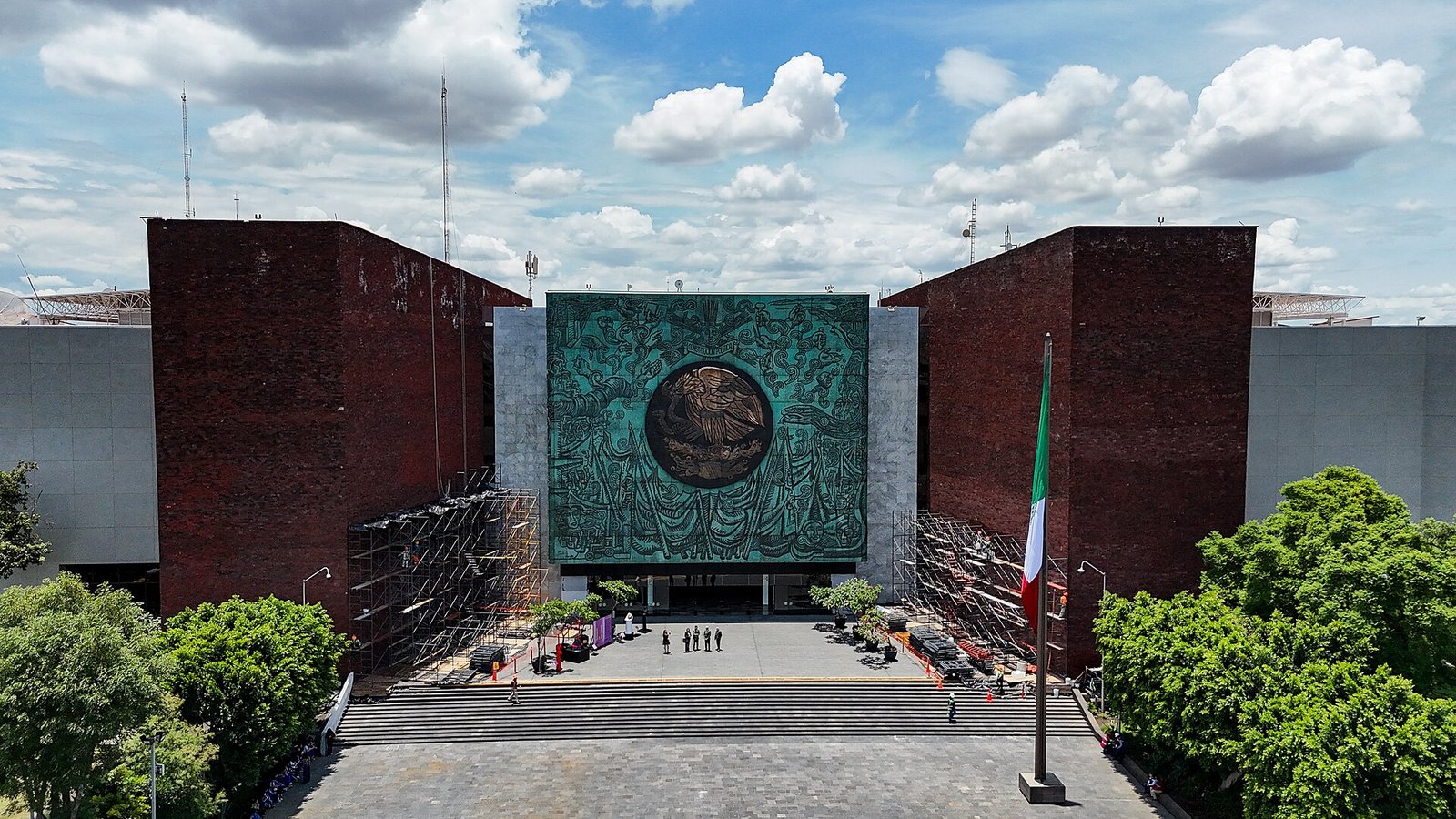 Vista aérea del Palacio Legislativo de San Lázaro