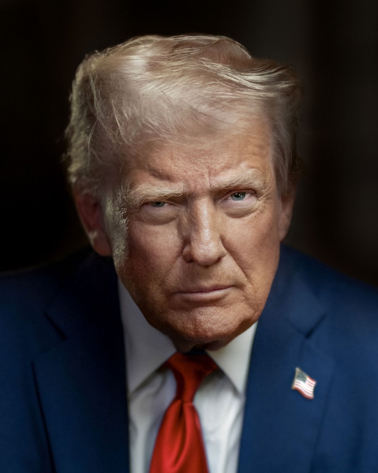 Retrato oficial del presidente de Estados Unidos, Donald Trump, en 2025