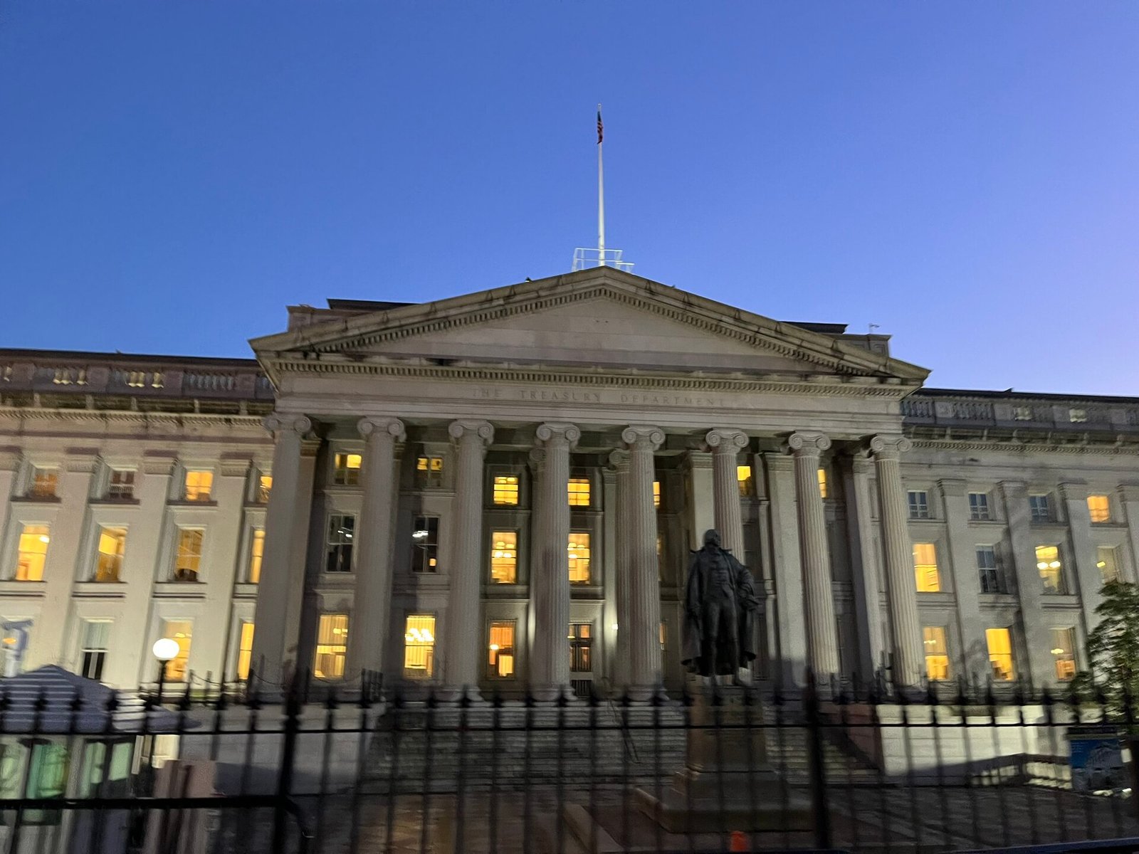 Fachada de la Casa Blanca en Washington